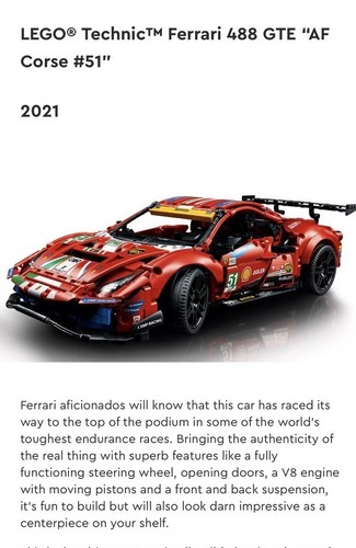 Lego technic ferrari 488 - technic™,